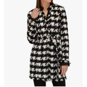 L'Agence Zuri Houndstooth Duster Jacket NWOT